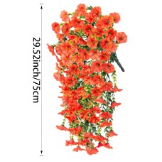 Faux Trumpet Vine Hanging Flower Decor for Garden, and Home Decoration Faux Trumpet Vine Hanging Flower Decor for Garden, and Home Decoration