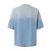 Spray painted vintage printed loose men's and women's short sleeves