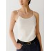 Fashionable Cotton Fitted Camisole for Women, Slimming Sleeveless Top, Wearable as Outer or Inner Layer