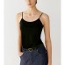 Fashionable Cotton Fitted Camisole for Women, Slimming Sleeveless Top, Wearable as Outer or Inner Layer