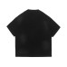 Dirty washing making old letters round neck loose short sleeves