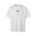 Paper airplane print round neck loose short sleeved men