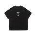 Paper airplane print round neck loose short sleeved men
