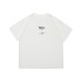 Paper airplane print round neck loose short sleeved men