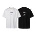Paper airplane print round neck loose short sleeved men