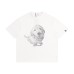 Dog print loose men's and women's short sleeves