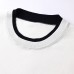 Simple Color-Blocked Short Sleeve Knit Top Round Neck Versatile Summer Top, Lyocell Fabric