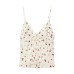 Sweet floral pleated camisole top
