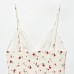 Sweet floral pleated camisole top