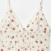 Sweet floral pleated camisole top