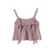 Spicy Girl Style Solid Color Lace Small Tank Top Strap
