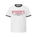 Color blocking printed short sleeved T-shirt Color blocking printed short sleeved T-shirt