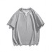 Fake two V-neck short sleeved T-shirts
