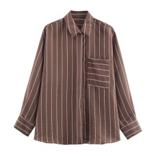 Pocket embellished striped shirt Pocket embellished striped shirt