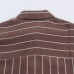 Pocket embellished striped shirt
