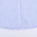 Casual loose contrasting collar striped shirt