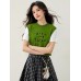Beautiful Faux Two-Piece Short Sleeve Knit Top for Women, Summer Casual Loose Fashion Versatile Upper Wear