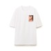 Washed Top Earrings Printed T-shirt