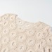 Summer crochet hollow lace top