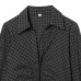 Casual pleated slim fit and slimming plaid top