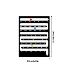 Nordic Style Acrylic Desktop Calendar - Creative Home & Wall Decor for Living Room, Bedroom