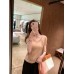 Fashionable V-neck Soft T-shirt with TENCELand Wool Blend, Slim Fit, High Comfort