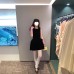 Fashionable Velvet 3D Embellished Holiday Sleeveless Dress Fashionable Velvet 3D Embellished Holiday Sleeveless Dress