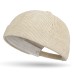 Solid color coarse corduroy melon skin hat