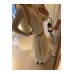 Fashionable VC South French Crochet Lace Knit Two-piece Set, Hollow-out Embroidered Design Casual Wear