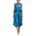 Sleeveless  Pleated Loose Fit  Casual Cotton Linen Two-Piece Set