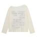 Bear Embellished Letter Print Mesh Overlay Loose Long Sleeve Sun Protection Top Bear Embellished Letter Print Mesh Overlay Loose Long Sleeve Sun Protection Top