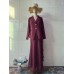 Elegant Soft Fashion Long Sleeve Long Dress Set Autumn  Casual Dress