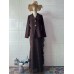 Elegant Soft Fashion Long Sleeve Long Dress Set Autumn  Casual Dress