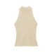 Elegant Fitted Off-the-Shoulder High Neck Sleeveless Top for Women