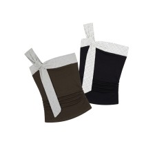 One-Shoulder Off-Shoulder Sleeveless Crop Top