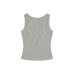 Open Front U-Neck Sleeveless Top Simple and Versatile Inner or Outer Wear
