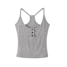 Style Buttoned U-Neck Sleeveless Tank Top Innerwear