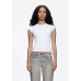 Tankair Soft Touch Stretchy Fitted Workout Crop Top with Cap Sleeves,
