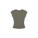 Tankair Soft Touch Stretchy Fitted Workout Crop Top with Cap Sleeves,