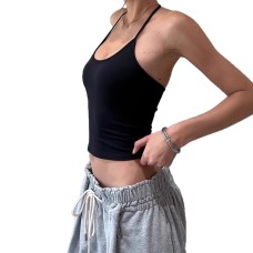 Backless Crop Top with Waist-Cinching Design, Soft and Comfortable Strapless Tank Top for Women