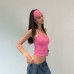 Backless Crop Top with Waist-Cinching Design, Soft and Comfortable Strapless Tank Top for Women