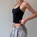 Backless Crop Top with Waist-Cinching Design, Soft and Comfortable Strapless Tank Top for Women