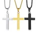 Scripture Cross Pendant Titanium Steel Necklace