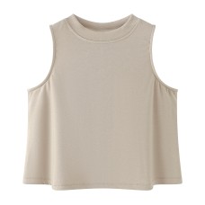 Round neck sleeveless top Round neck sleeveless top