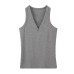 Unique Strapless V-Neck Zipper Sleeveless Vest