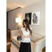 V-Neck Tied Short Sleeve T-Shirt 