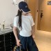 One-Shoulder Fitted Short Sleeve T-Shirt One-Shoulder Fitted Short Sleeve T-Shirt