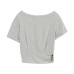 One-Shoulder Fitted Short Sleeve T-Shirt One-Shoulder Fitted Short Sleeve T-Shirt