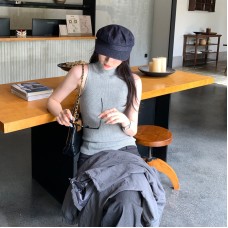 High-End High Neck Sleeveless Wool Knit Camisole Inner Layer Top High-End High Neck Sleeveless Wool Knit Camisole Inner Layer Top