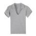 Pink V-Neck Regular Shoulder Slim Fit Short Sleeve T-Shirt Pink V-Neck Regular Shoulder Slim Fit Short Sleeve T-Shirt